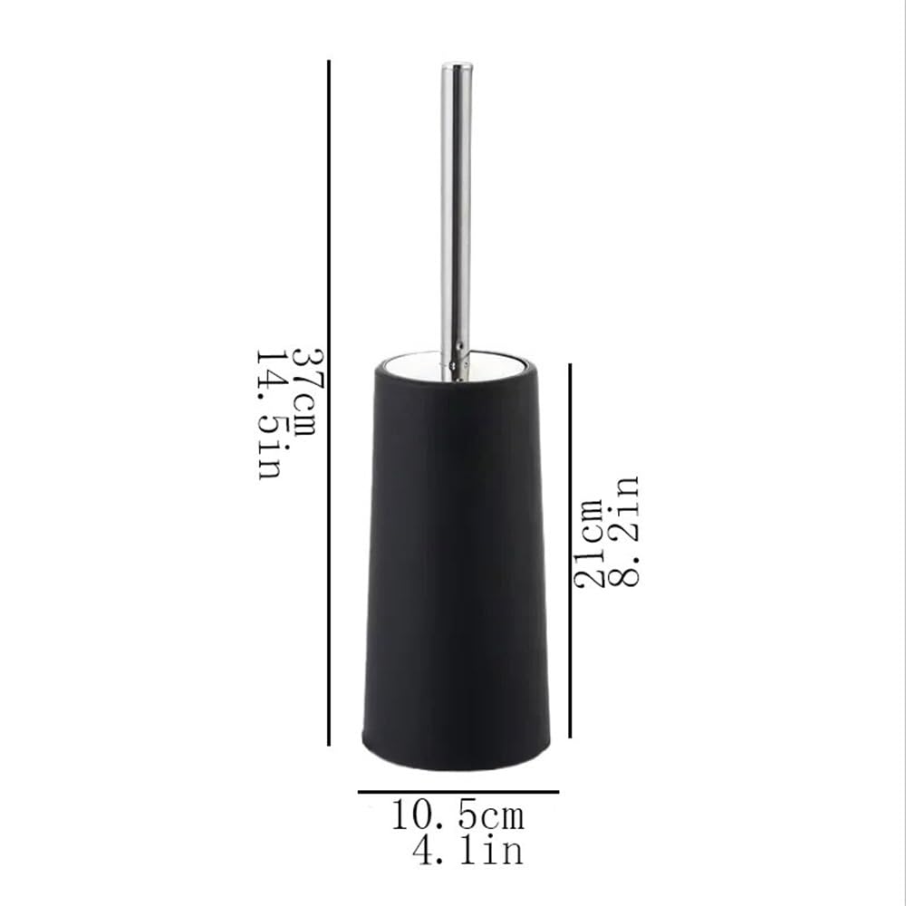 Escobillero y Portaescobillas Cepillo de baño pie con Soporte for Cepillo Inodoro Limpieza Profunda(Grey)