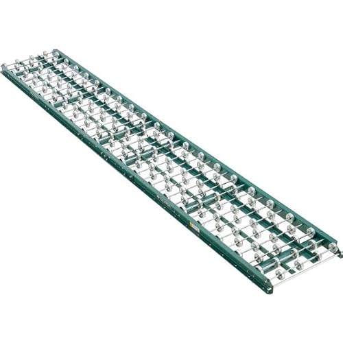Global Industrial 293292 10 ft. Steel 350 lbs Cap 12 WPF 18 Gravity Skate Wheel Conveyor