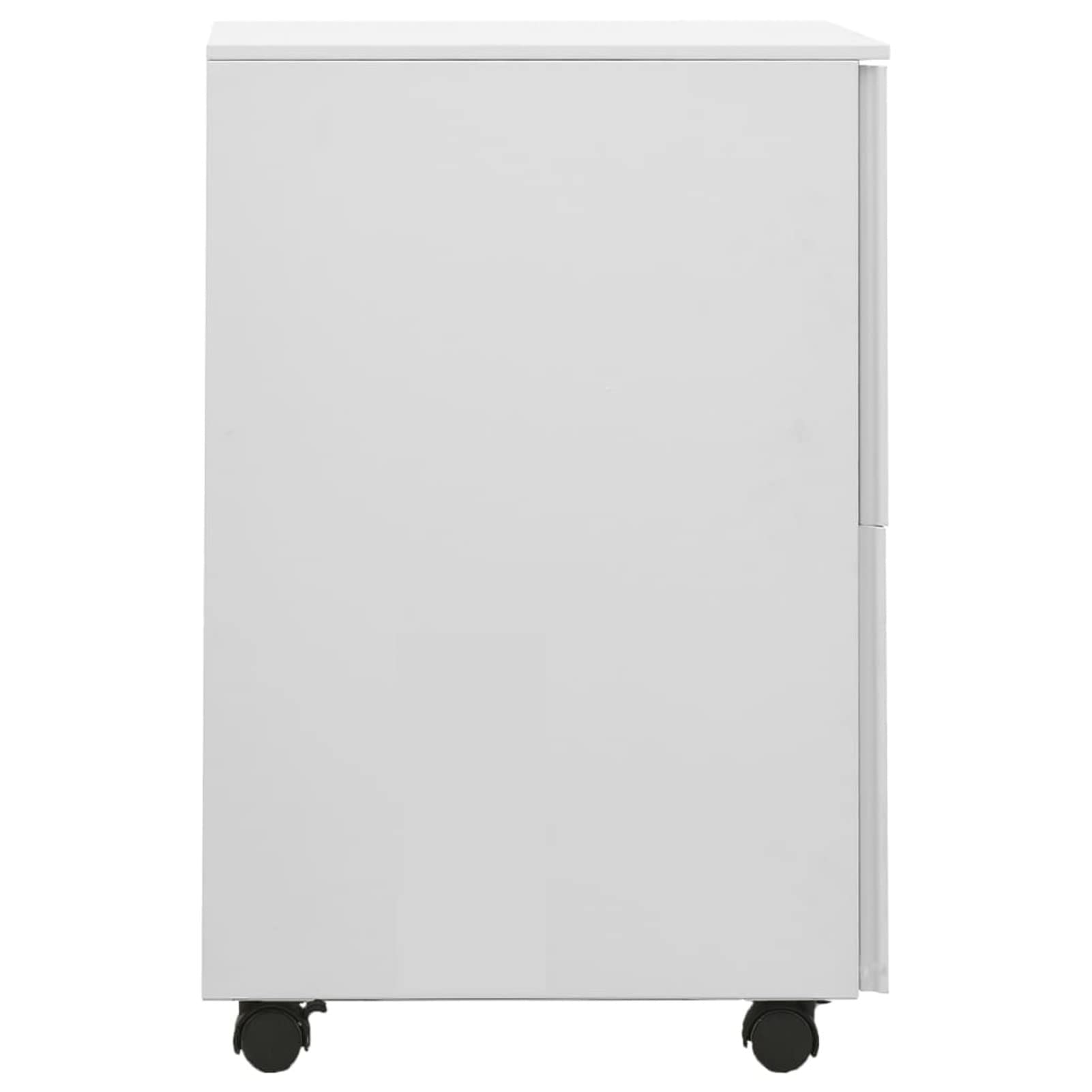 GuyAna Schedario Mobile Grigio Chiaro 39x45x67 cm in Acciaio,Schedario,Schedario da Ufficio,Mobiletto per Documenti