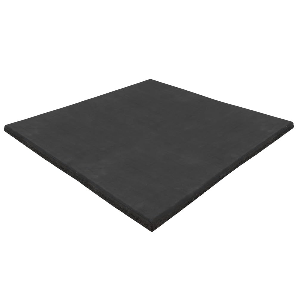 Dalle de sport noire EPDM 100 x 100 cm 15 mm