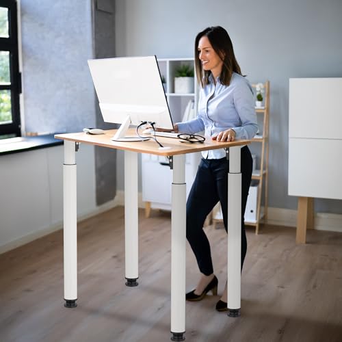 Pied de table télescopique pour rehausser un bureau assis debout