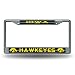 NCAA Iowa Hawkeyes Bling Chrome Plate Frame