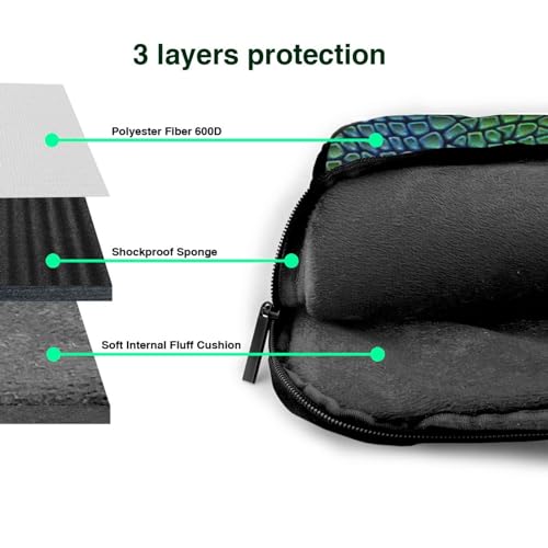 Portadocumentos de laptop en piel de cocodrilo sintética con acabados premium para ejecutivos 6