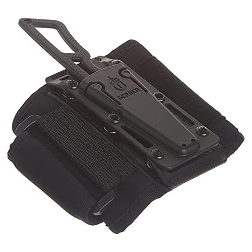 Gerber Ghoststrike Fixed Blade Knife Deluxe Kit with Ankle Wrap [30-001006],Black