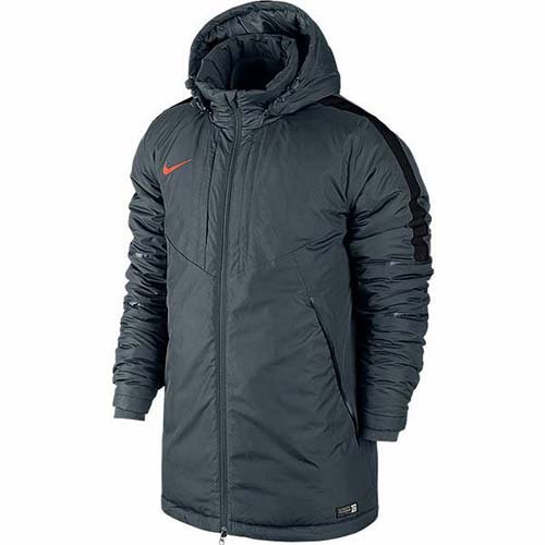 NIKE STORM-FIT SQUAD/ミッドフィルロングジャケット XL 黒 NIKE SQUAD