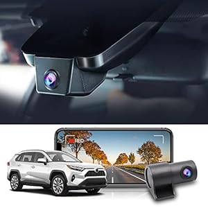 Fitcamx Front 2160P+Rear 1080P Dash Cam for 2022-2024 Toyota RAV4 LE Limited SE Adventure XLE XSE Model B (Has Vent Hole), OEM Look, Dual Loop Recording, WiFi & APP, G-Sensor, Easy to Set, 128GB Card