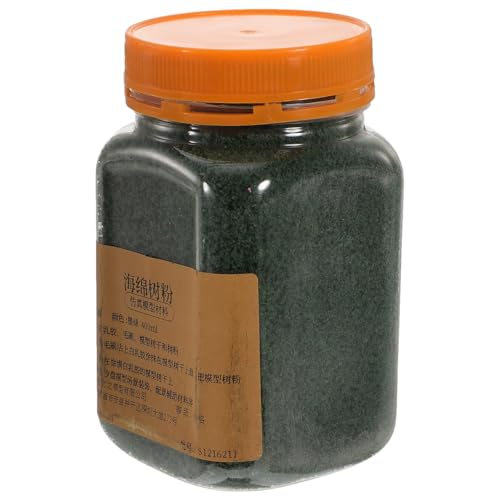 Générique Poudre de Mousse Réaliste pour Maquettes 400 ML Couleur Vert Foncé Granulés pour Décoration de Micro-Paysages et Arbres Artificiels Fournitures DIY pour Modélisme et Décor de