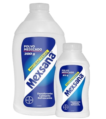 MEXANA Foot Powder 385gr | Talco para los Pies mal Olor y Sudor | Ayuda a Refrescar y Absorber el Sudor | - Talco Mexsana Original Colombia Kit 300 Grs + 85 Grs - 13 58 Oz