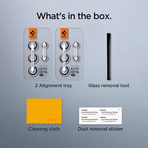 Spigen Camera Lens Screen Protector [Glas.tr Ez Fit Optik Pro] Designed For Galaxy S23 Ultra - Lavender [2 Pack] #TOP6