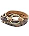 SPUNKYsoul 5 Wrap Leather Circle Bracelet Brown for Women Collection (Brown)
