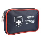 Mini Erste-Hilfe Set für die Handtasche, Brustbeutel oder Rucksack – Perfekt ausgestattet & Ideal um schnell zu Helfen – Pflaster, Verband, Wundkompresse – inkl. Handschuhe – für Freizeit & Alltag