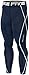 New 018 Skin Tights Compression Leggings Base Layer Navy Running Pants Mens
