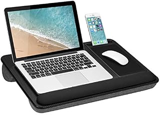LapGear Home Office Pro Lap Desk with Wrist Rest, Mouse Pad, and Phone