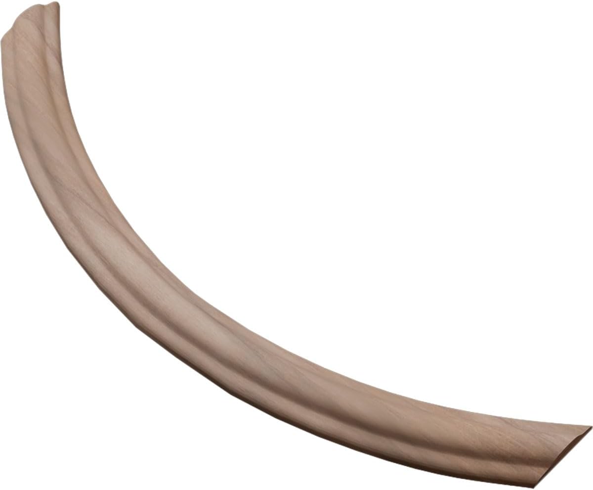 WM1215-1 1/4"W x 14 1/8"H Americraft Solid Hardwood Stain Grade Moulding 10" Radius Scallop Corner, Walnut (Matches Moulding MLDWW01X01WM1215WA)