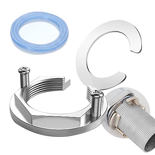 HuaLiSiJi Kit Fixation Robinetterie, Kit Fixation Robinet Accessoires Robinet Outil D'installation pour Robinet, S'adapte Parfaitement au Robinet et Au Lavabo (Argent) Cover