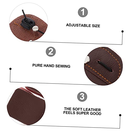 BESPORTBLE Protetores De Dedo De Couro Protetor De Polegar Protetor De Couro Acessório De Tiro Com A
