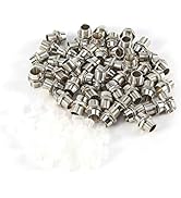 Jadeshay LED Fassung, 50 STK. Silberfarbe 5MM LED Halterung Halter/Sockel für Leuchtdioden Lampen...