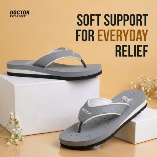 Image of DOCTOR EXTRA SOFT Care Diabetic Orthopedic Pregnancy Flat Super Comfort Dr Flipflops and House Slippers For Women's and Girl's