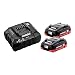 Produktbild Metabo Basic-Set 2 x LiHD 4.0Ah SE 685191000 Werkzeug-Akku und Ladegerät 18V 4Ah LiHD