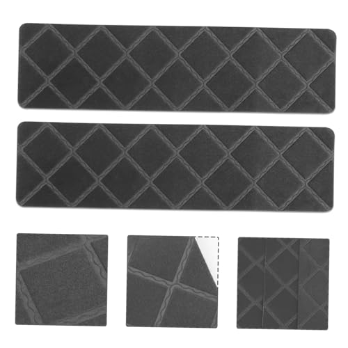Alfombras de escalera autoadhesivas antideslizantes peldaños madera 4 piezas cortables interior 5