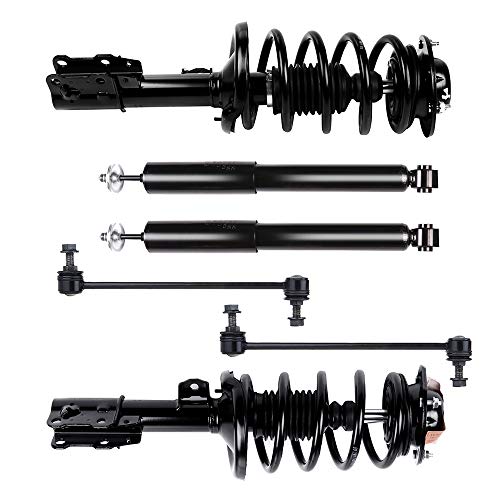 OCPTY Rear Shock Absorber, Front Strut Spring Assembly, Stabilizer Bar Link Kit Suspension Parts Fits 2004-2012 for Chevrolet Malibu, 2005-2010 for Pontiac G6,Pack of 6