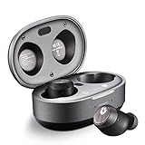 GUNING S2 Active Noise Cancelling Wireless Earbuds, Immersive Sound and Clear Call,in Ear Detection,Build in Mic,36H Playtime with Metal Smart Charging Case,IPX5 Waterproof Sport Black Headphones