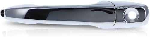 KarParts360 para Lincoln MKX Manija de puerta exterior delantera, lado del conductor cromado (2007-2010) con agujero para llave Recorte todos los