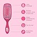 Wet Brush Smooth Styler Hair Brush, Pink Frost, Exclusive Ultra-soft IntelliFlex Bristles, Synthetic Boar Bristles, Shiny And Smooth, For All Hair Types, For Women, Men, Wet And Dry