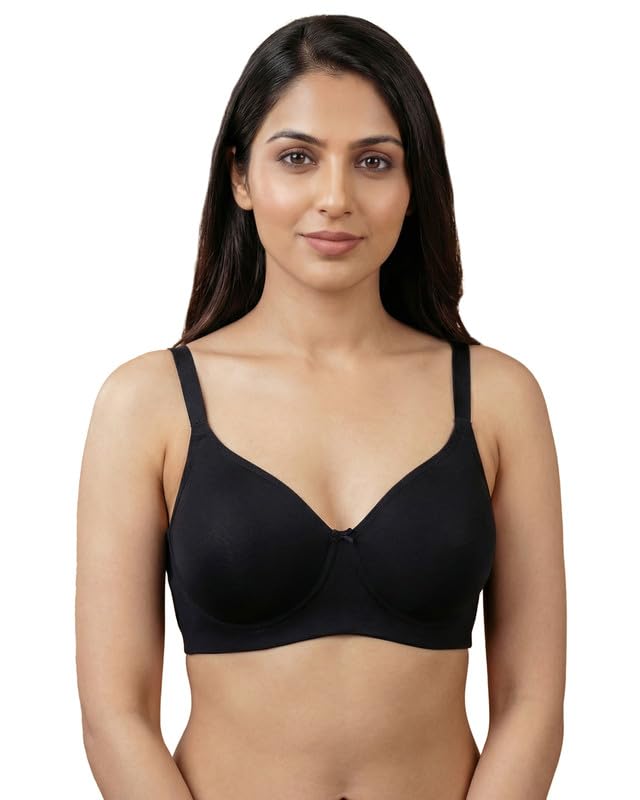 Women's Cotton Padded Full Coverage Bonded Bra | Pure Cotton Feel | Wire-Free | Seamless Everyday Comfort | Elastic-Free Bottom Band & Armholes | No Marks, No Digging | Pack of 1-picture-34