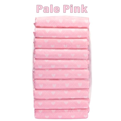 Image of Littleforbig Printed Adult Brief Diapers 10 Pieces - Blushing Baby Pale Pink (Medium 28 inch-38 inch)