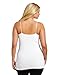 SkinnyTees Women's Plus Little More Skinny Cami, White, One Size