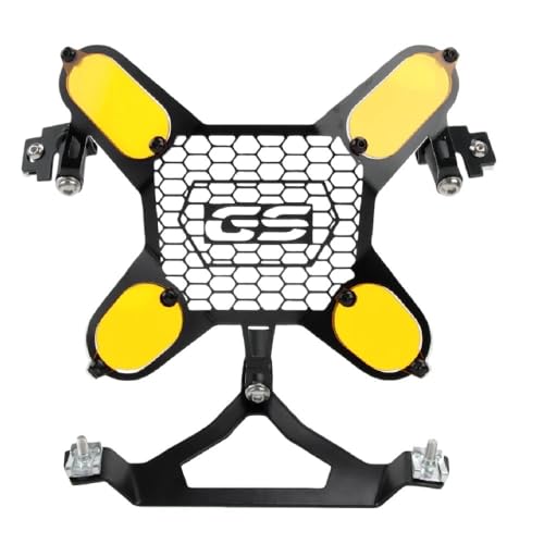 Grille phare R1300GS protection premium en acier noir satiné