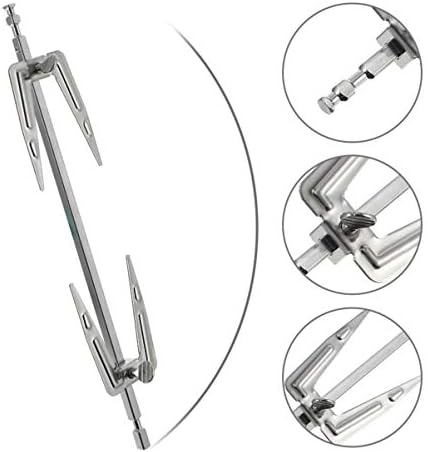 YARNOW Stainless Steel Grill Rotisserie Forks Meat Spit Rods Barbecue Rotating Universal Rotisserie Grill System for BBQ