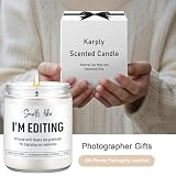 Karply Candle, Photography Gifts for Photographers Men, Women, Photographer Gifts, Graduation, Cool Funny Presents for Photographers, Wedding, Camera Lovers, Videographer, Video Editor, Film Maker
