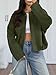 Trendy Queen Womens Faux Suede Bomber Jacket Fall Oversized Zip Up Cropped Jackets Winter Motorcycle Coat 2026 ArmyGreen XS