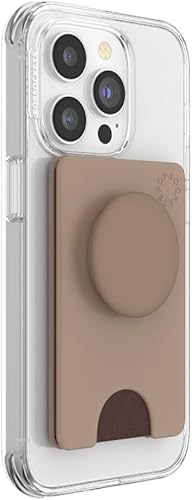 Vista 8 de PopSockets Cartera de teléfono con agarre expandible y anillo adaptador para MagSafe, soporte para tarjetas de teléfono, compatible con carga bígaro