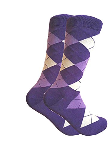 Men's Groomsmen Wedding|Party Events|Gala Collection Argyle Dress socks