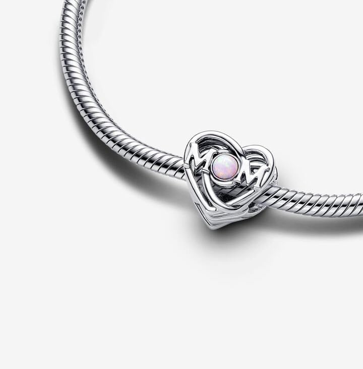 Mom (Always knows best) Charms Hearts Compatible for Pandora Bracelets and Necklaces Jewelry Mother's Day Gift Women's Bead Charm Cubic Zirconia - Image 2