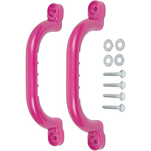 Swing Set Stuff Inc. Playground Handles with SSS Logo Sticker, Pink, 10