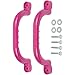 Swing Set Stuff Playground Handles with SSS Logo Sticker, Pink, 10"