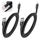 2Pack 2M Micro USB Cable Android Charger Cable Fast Charging Lead for Kindle Fire 7 8 HD 6 8 Tablet Kids Edition Kindle Paperwhite and Old Samsung Galaxy A10 A7 A6 2018 A03 J6 E-Reader PS4