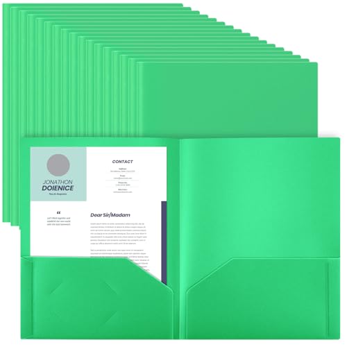 Dossier en plastique robuste pour l'école et le bureau : organisez vos cours au format lettre