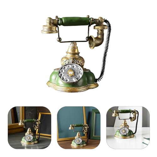 Teléfono vintage de resina como obsequio retro para el hogar 7