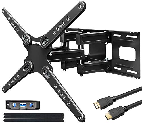 Fozimoa TV Wall Mounts Bracket for Most 28-86 Inches TVs, Full Motion Wall Mount with Swivel, Mount with Swivel Articulating Arm, Max VESA 600x400mm.