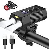 Mode El modo de luz de bicicleta delantera y la luz auxiliar multimodo: IP6 La luz frontal impermeable resiste todo clima adverso. 5 modos de conmutación, incluyen alto brillo, brillo medio, modo estroboscópico, modo SOS, bajo brillo y luz auxiliar 4 modos de conmutación, incluyen alto brillo, brillo medio, bajo brillo y prensa estroboscópica.