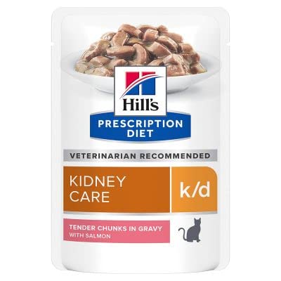 Hill's Prescription Diet Feline k/d mit Lachs 24 x 85g (Doppelpack)