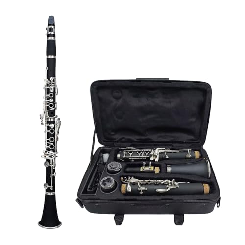 YoungMonic Bb Clarinet Black Ebonite Body Nickel-Plated Keys Wood Clarinets Complete Beginner Kit with Hard Bag & Care Tools Easy to Learn, Rich Sound for Beginners & Adult Learners Practice(q1) by YoungMonic - Used condition - Image 8