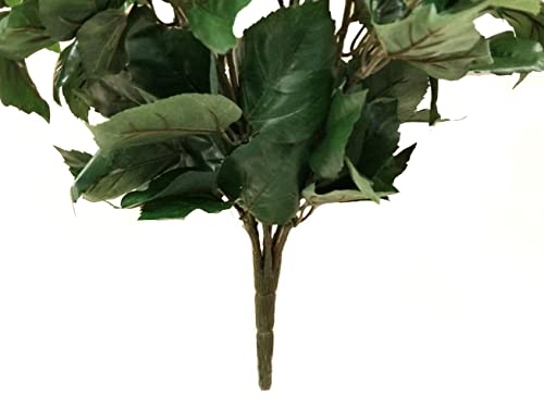 Phoenix Silk Yellow Hibiscus Bush Artificial Silk Flowers 20 Inches Bouquet 6-8883 Yl, Orange Yellow #TOP3