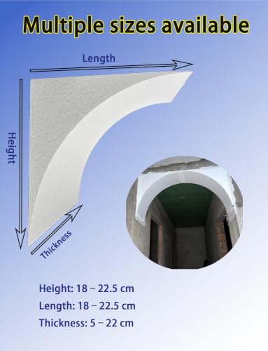 Soportes de arco anti-deformación para molduras curvas fáciles de montar en casa 3