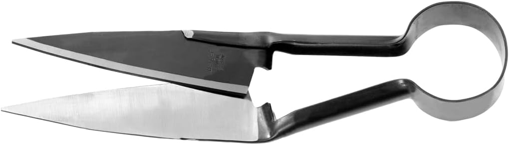 BERGER Sheep & Hedge Shears – 13" Forged Garden Shears with Self-Sharpening Straight Blades, Round Spring Design, 6.1" Cutting Length, Ambidextrous Use – 2712